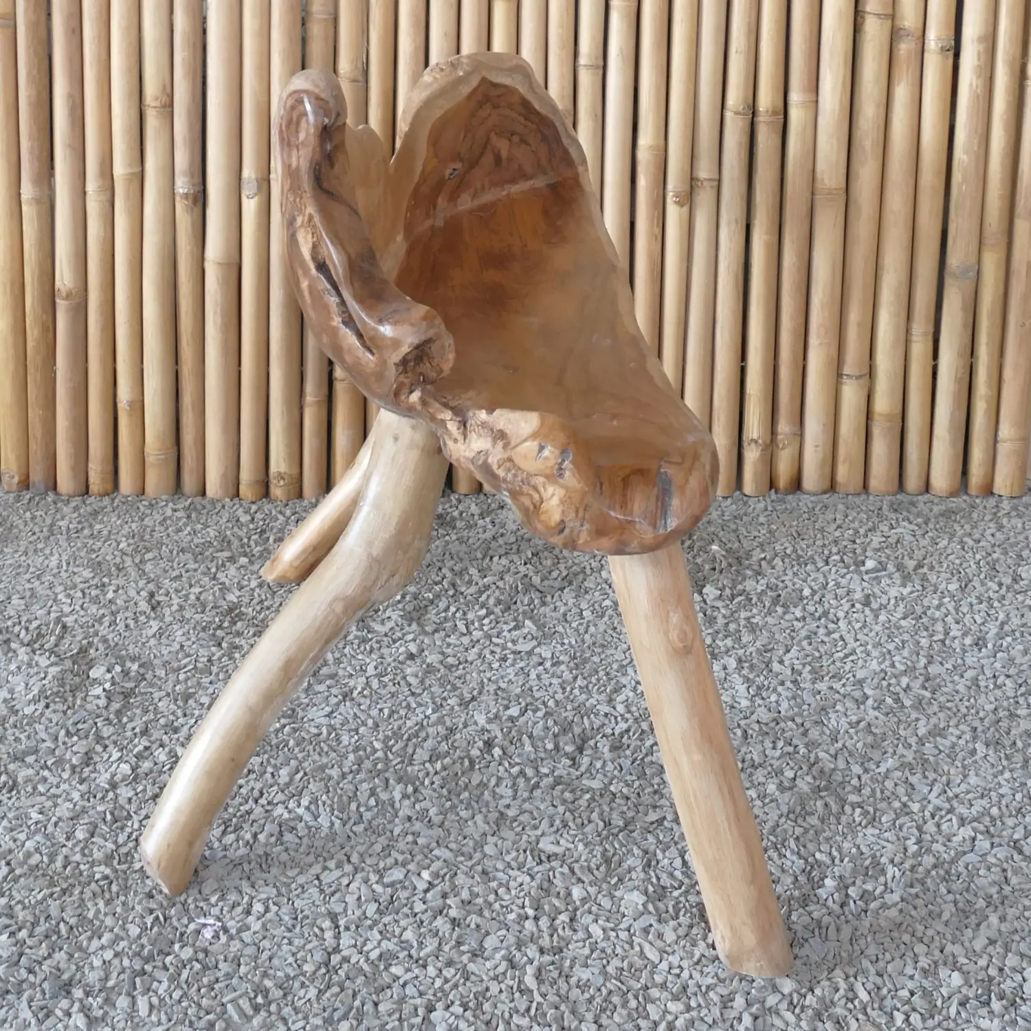 Artikelbild 7 des Artikels “Gartenbank, gefertigt aus einzigartiger Teakholz-Wurzel, ca. 115cm Länge. Die Form kann variieren. “